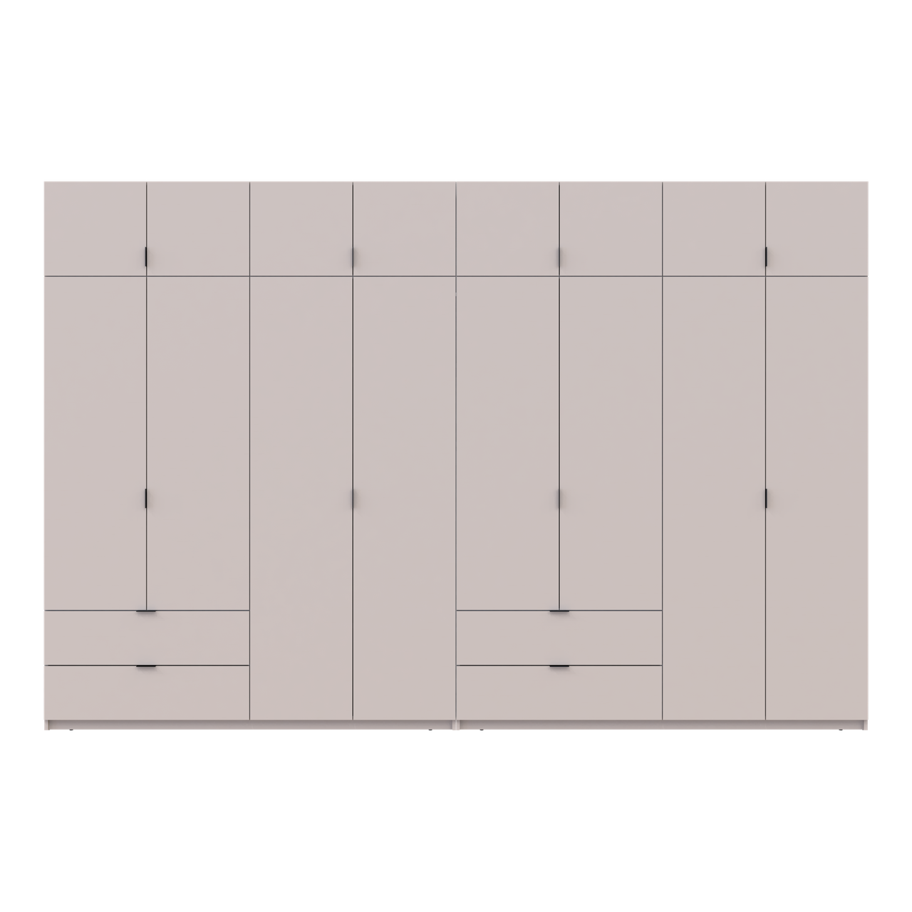 Розпашна Шафа для одягу Doros Лукас Кашемір 4+4 ДСП 360х50х240 (42005144) 4
