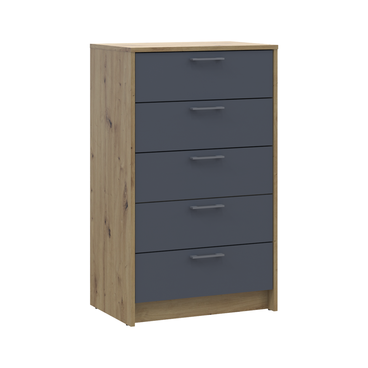 Комод Doros Ронді Дуб Артізан/Графіт 5 шухляд 60х40х100 (41516188) 4