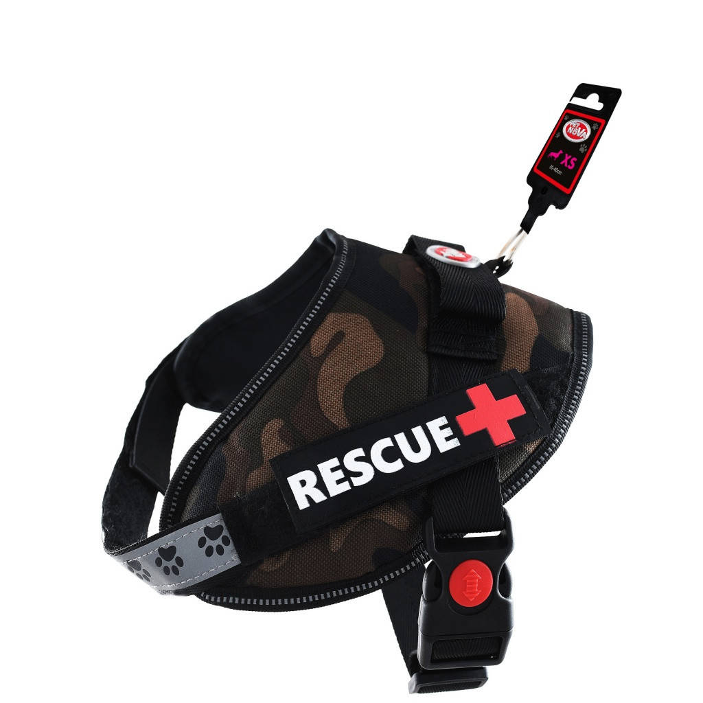 

Шлея усиленная Pet Nova Rescue+ XXL 75-100 см Камуфляж, Хаки