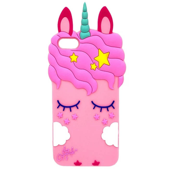 

Чехол 3D на iPhone 6 Единорог розовый