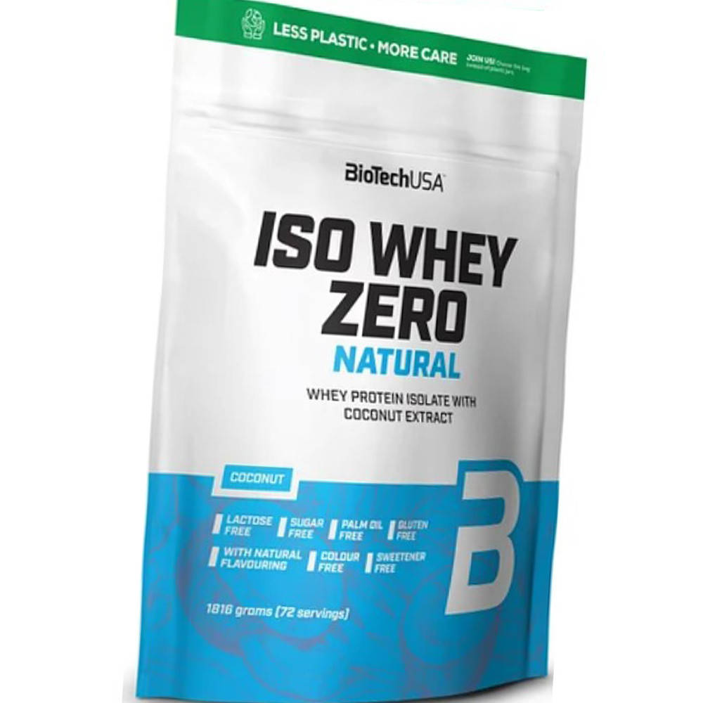 

Изолят сывороточного протеина (белка) BioTech Iso Whey Zero Natural 1,816 кг хит продаж