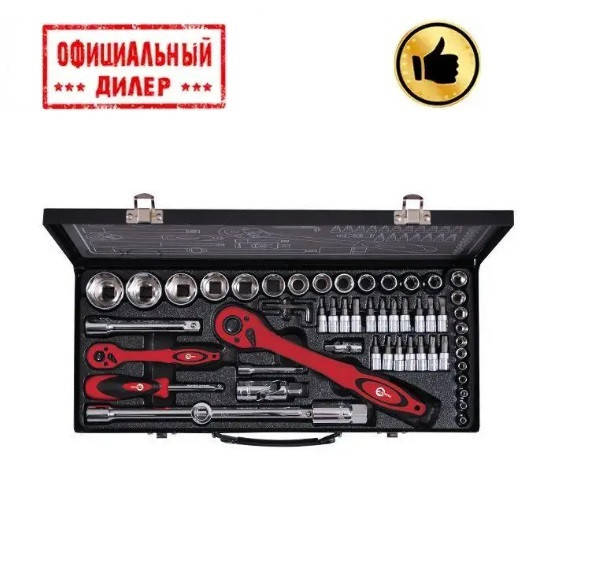 

Профессиональный набор инструментов INTERTOOL ET-6056 1/4" & 1/2" 56ед (наб.)