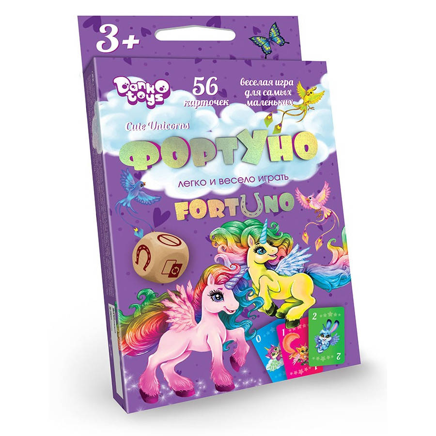 

Настольная игра, карточная, "ФортУно" на украинском языке, в коробке 13,5x9x2,5 см