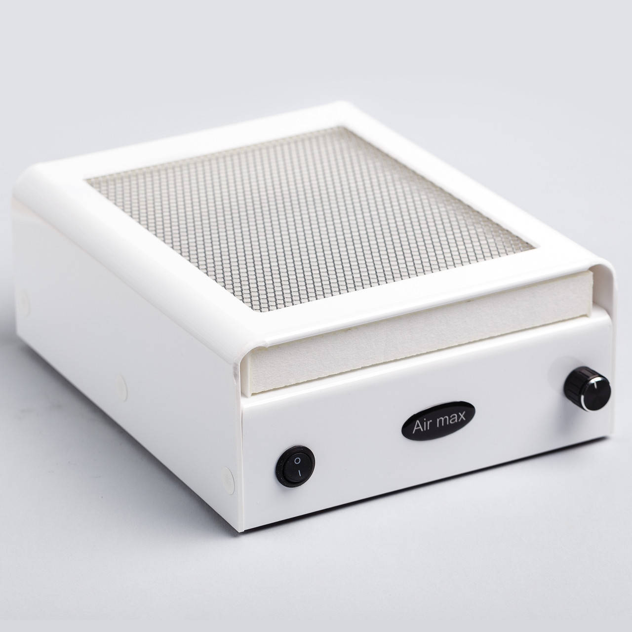 

Вытяжка Air Max NF9 Tornado для маникюра настольная с фильтром HEPA белая решетка 66Вт