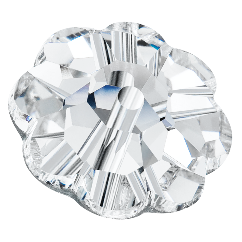 

Пришивные цветочки Preciosa (Чехия) 6 мм Crystal U, Белый