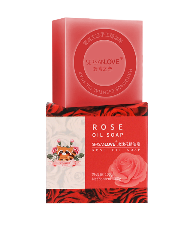 

Мыло ручной работы SERSANLOVE Rose Oil Soap с эфирным маслом розы 100 гр