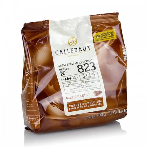 

Бельгійський шоколад Callebaut Молочний Шоколад № 823 0,4 кг