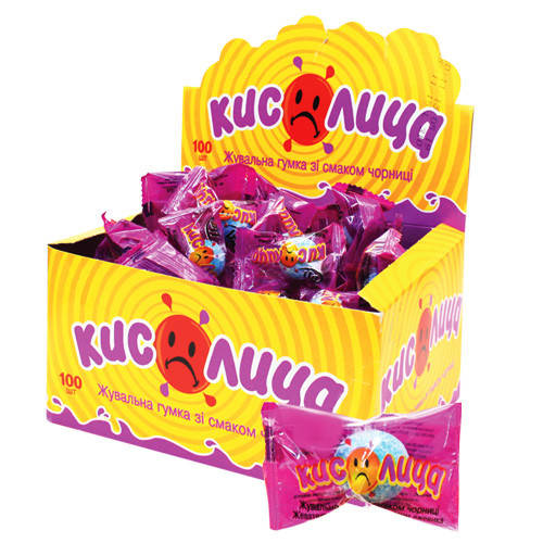 

Жевательная резинка Кислица черника 3,5гр