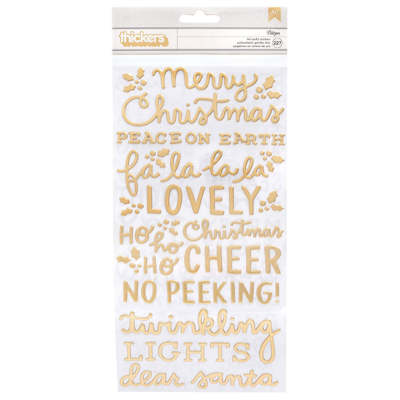 

Наклейки-фрази паф - Merry Little Christmas - Pebbles