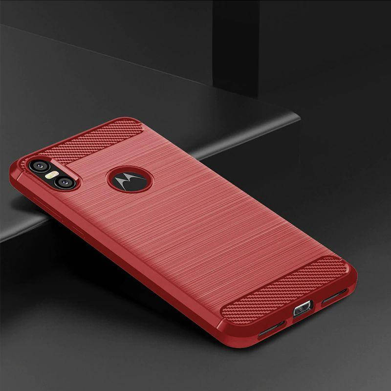 

TPU чехол накладка Urban для Motorola One (4 цвета) красный