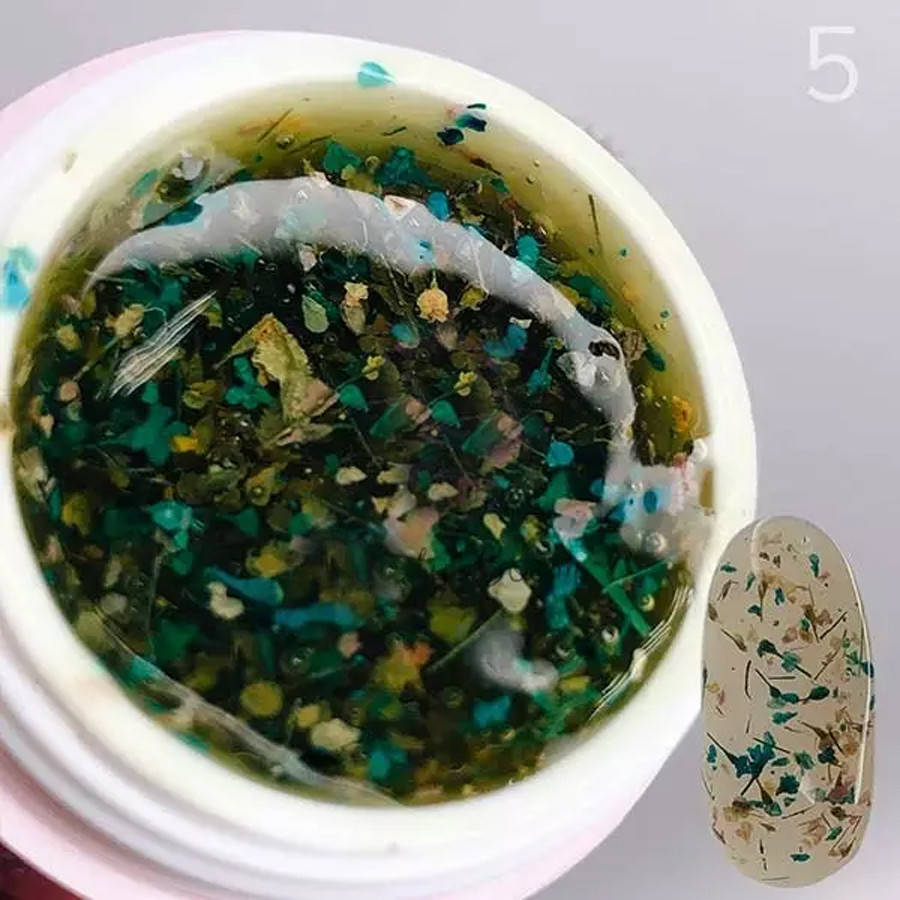 

Гель с сухоцветами Saga Fairy gel 05