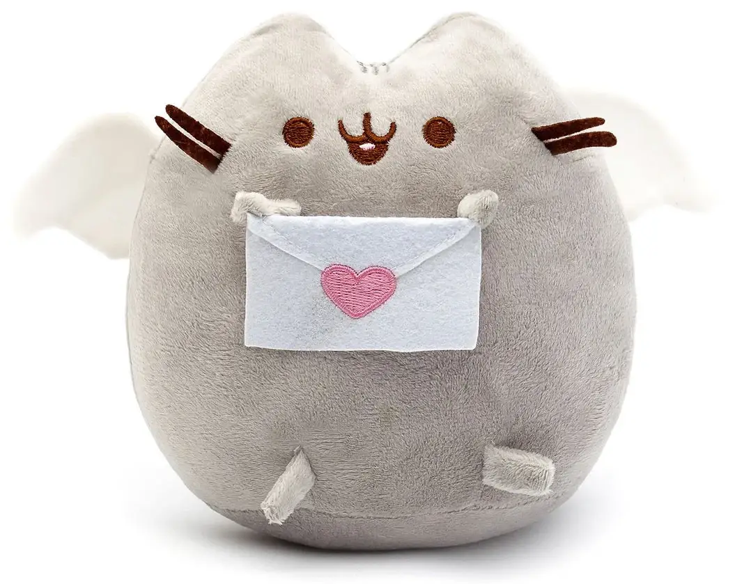 

Детская плюшевая игрушка кот Pusheen Love, Серый