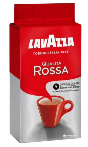 

Кава мелена LAVAZZA QUALITA ROSSA 250 грам.