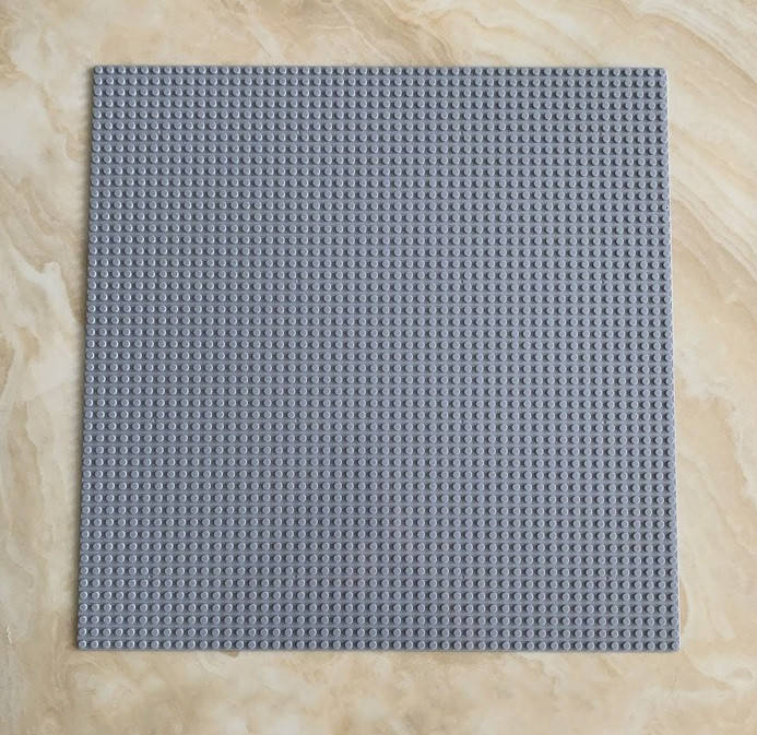 

Лего строительная пластина Lego поле 40х40 см 50*50 пина (Светло-серый), Белый