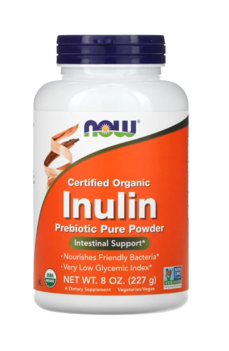 

Инулин органический, Inulin, Now Foods, порошок, 227 г (NOW-02944)