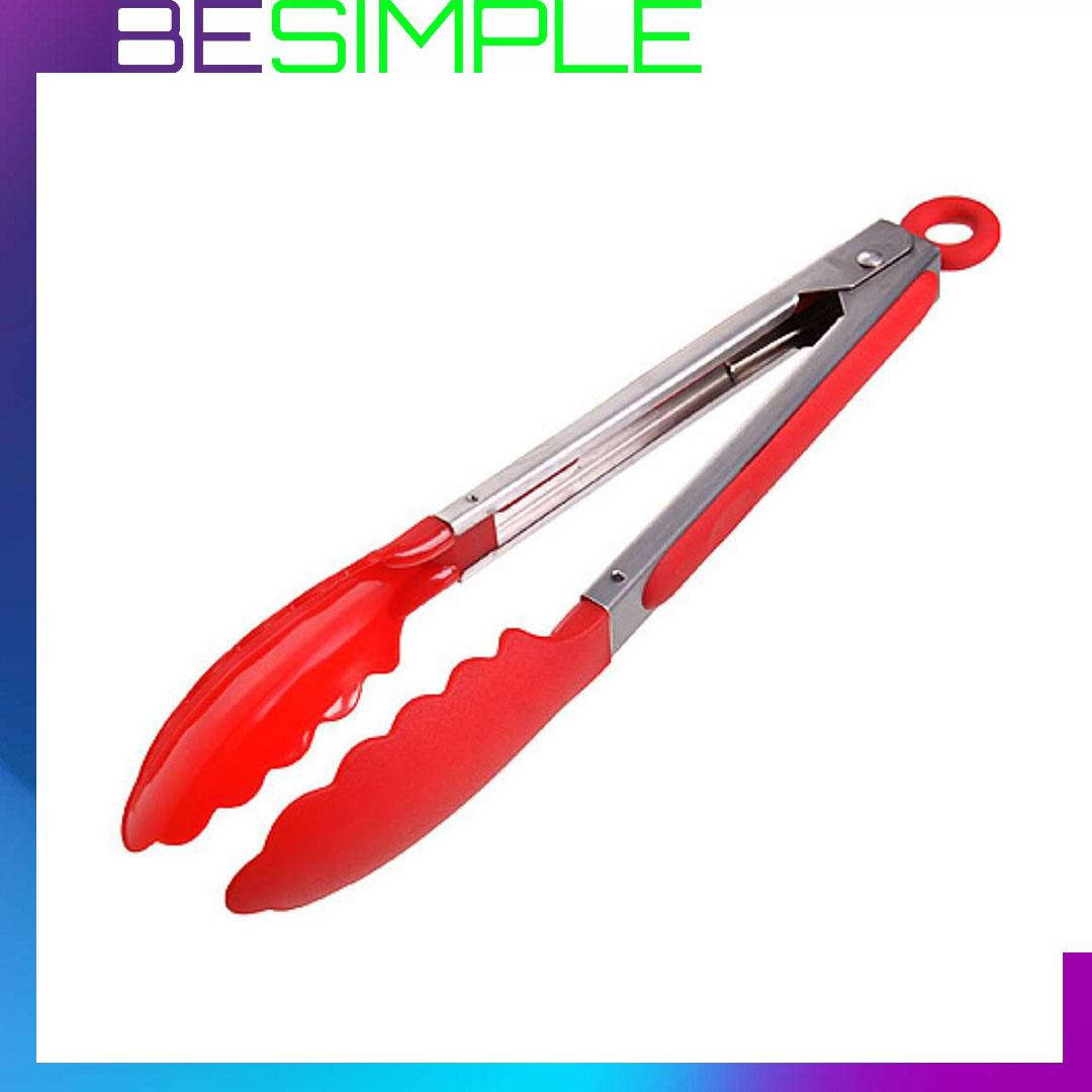 

Щипцы кухонные силиконовые 28 см Kitchen Ware Синие Красный