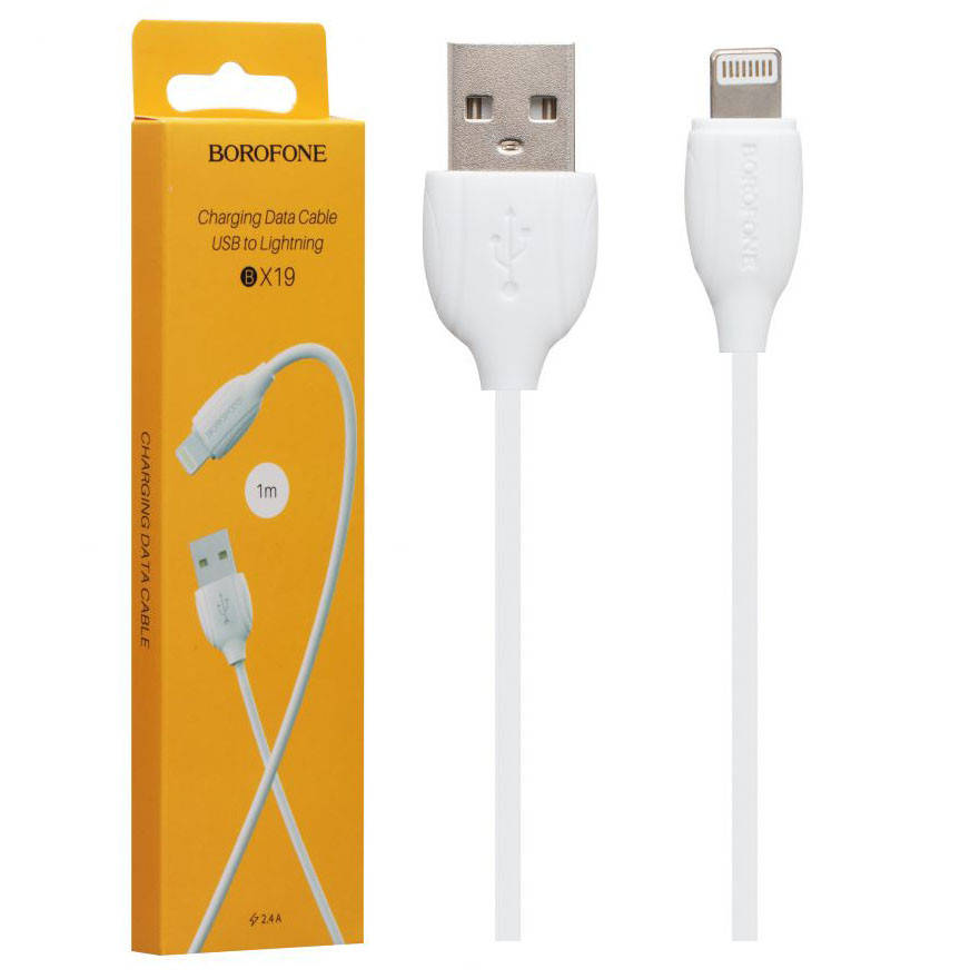 

Кабель USB Lightning Borofone BX19 Benefit белый