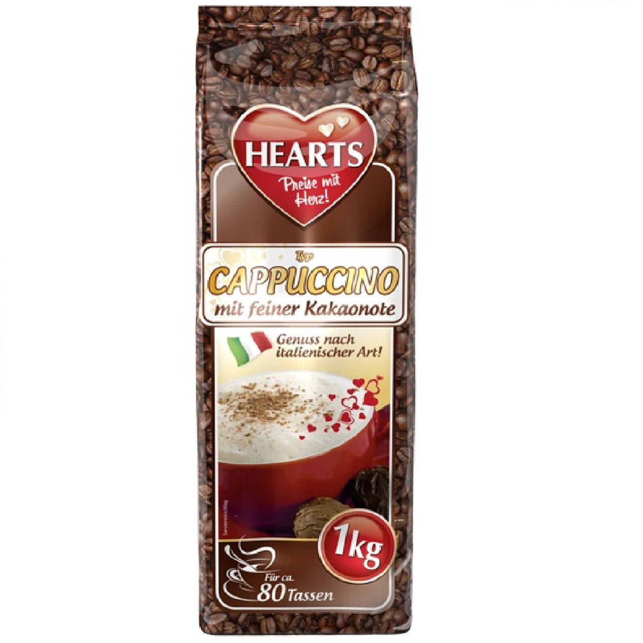 

Капучино Hearts Mit Feiner Kakaonote 1кг