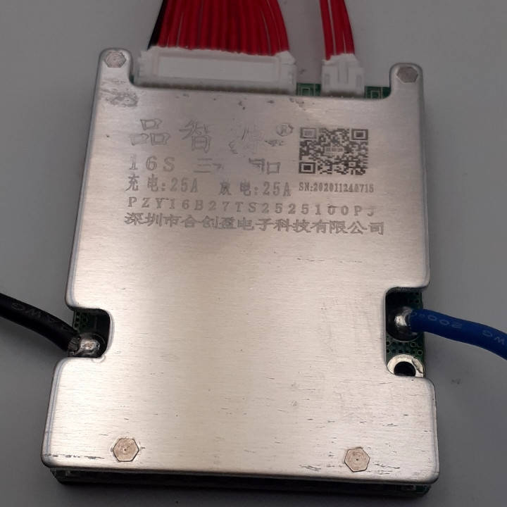 

BMS Li-ion 16S/25А c датчиком температуры