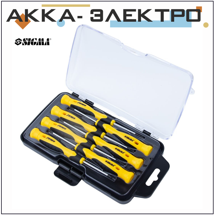 

Набор отверток для точных работ 7шт CrV (пласт кейс) SIGMA (4003211)