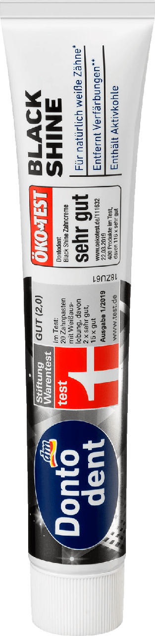 

ЗУБНАЯ ПАСТА ЧЕРНЫЙ БЛЕСК DONTODENT, 75 ML (ГЕРМАНИЯ)