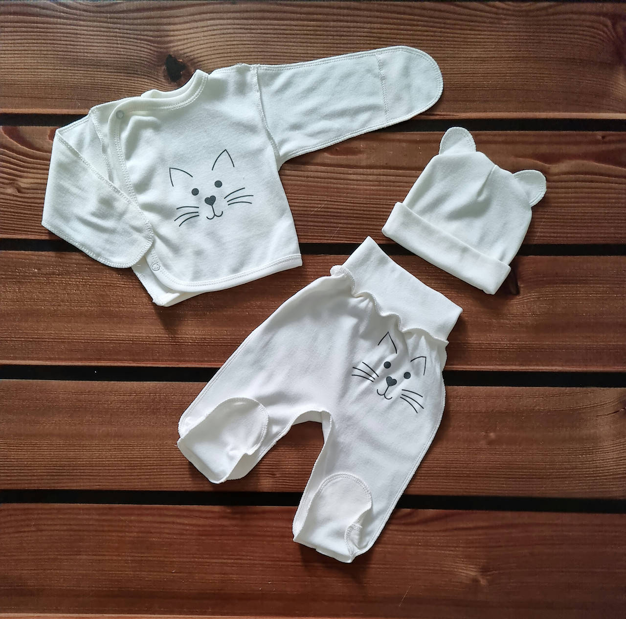 

Комплект для новорожденного 3-х предмет. (интерлок)