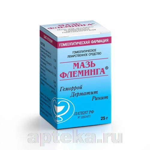 

ГОМЕОПАТИЧЕСКАЯ ФАРМАЦИЯ Флеминга 25,0 ⭐ мазь Флеминга 25,0 мазь