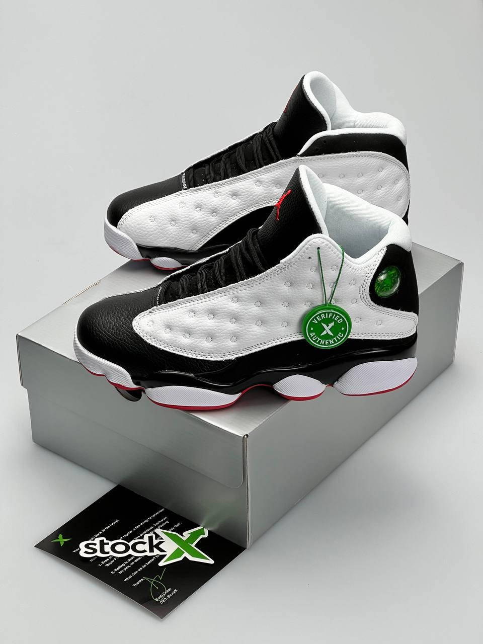 

Мужские кроссовки Nike Air Jordan 13 Retro White Black Кроссовки Найк Демисезонные кроссовки мужские черные, Белый