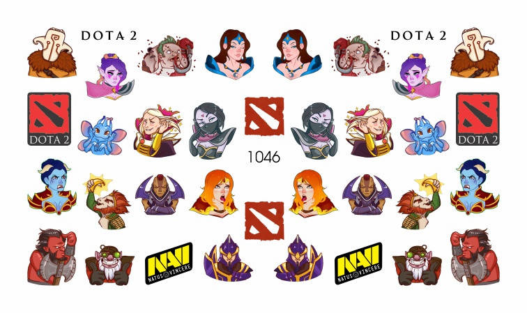 

Водный слайдер дизайн для ногтей Аниме № 1046