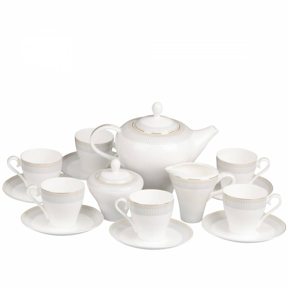 

Чайный сервиз на 6 персон 15 предметов NP82SETTEA, Белый