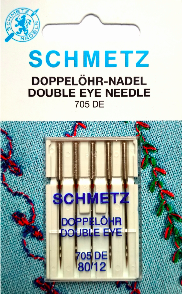 

Игла с двумя ушками Double eye для декоративных работ SCHMETZ Германия наб=5игл