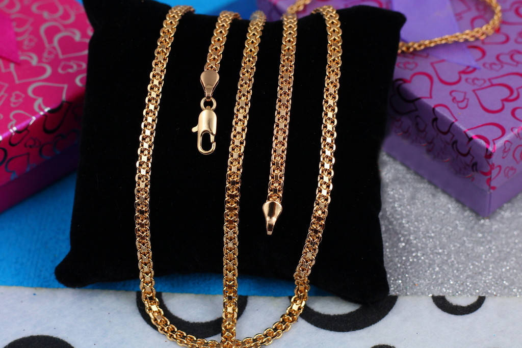 

Цепь Xuping Jewelry бисмарк 60 см 4 мм золотистая