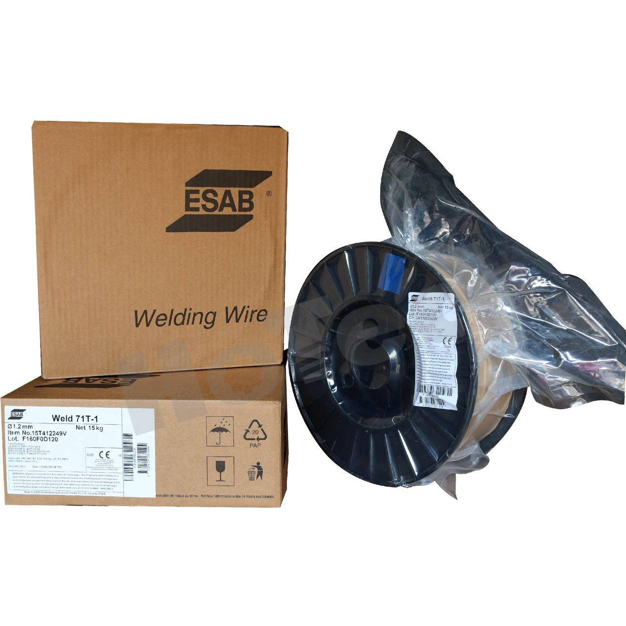 

Сварочная порошковая проволока ESAB Weld 71T Ф1,2 мм (катушка 5 кг)