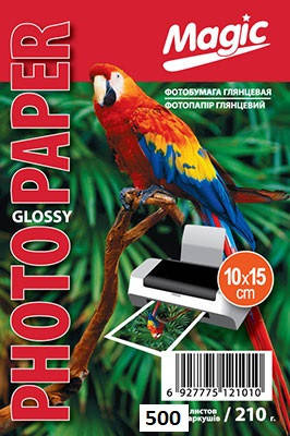 

Глянцевая фотобумага 10x15, 210 г./м. Magic (500 листов) Superior