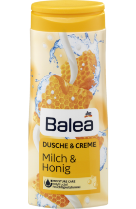 

Balea Cremedusche Milch & Honig, 300 ml - Крем-гель для душа Молоко и мед, 200 мл