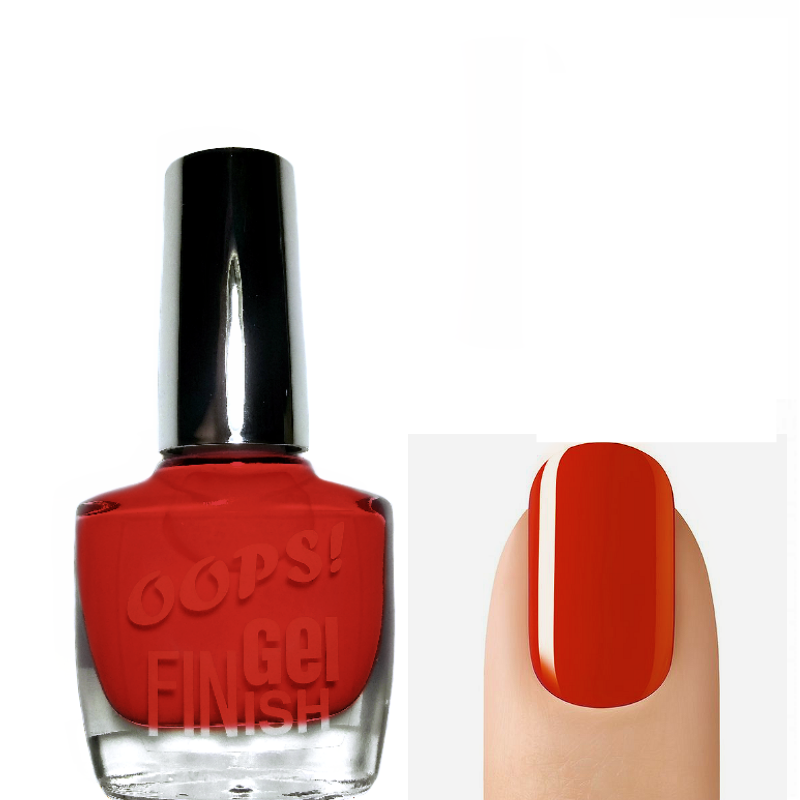 

OOPS! Лак для ногтей с эффектом гель-лака Алый GEL FINish №46