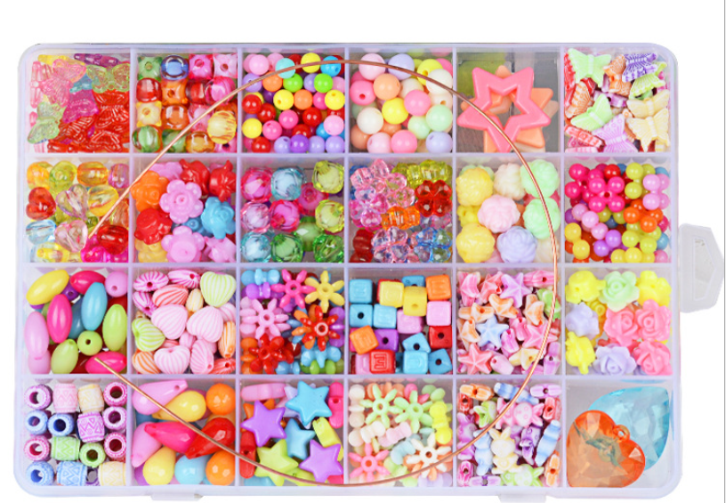 

Детский набор для творчества Beads Set Бусины бисер кристаллы (26/05) Разноцветный