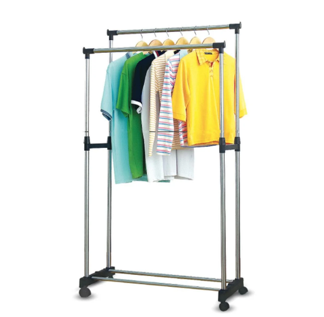 

Телескопическая стойка-вешалка для одежды и обуви Double Pole Casual Hanger 339 LR