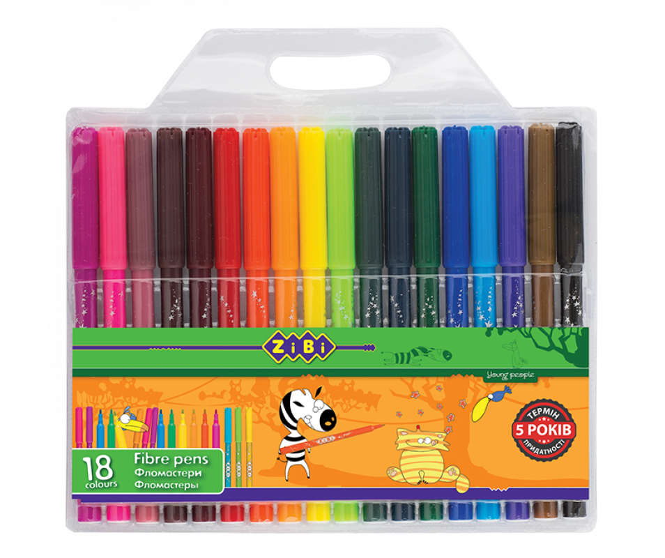 

Фломастеры KIDS Line 18 цветов ZB.2803