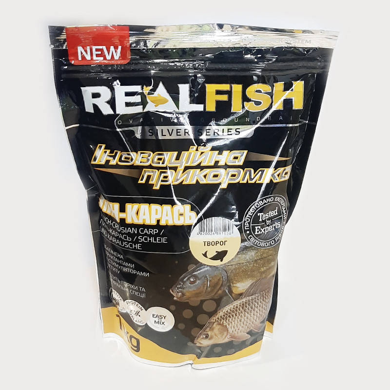 

Прикормка RealFish Линь-Карась Творог 1кг