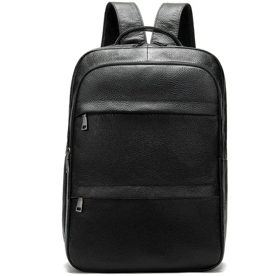 

Рюкзак кожаный для ноутбука и спортивных тренировок NiceBags V321421 - Черный