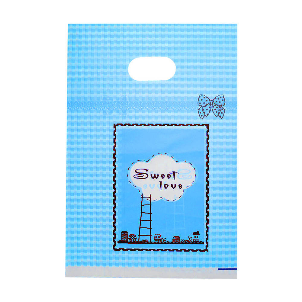 

Подарочные пакеты целлофановые "Бантик" 20x30см (упаковка 100 шт), Голубой