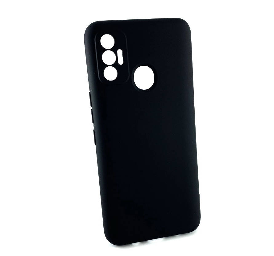 

Чехол на Tecno Spark 7 накладка бампер Avantis Full противоударный силиконовый черный