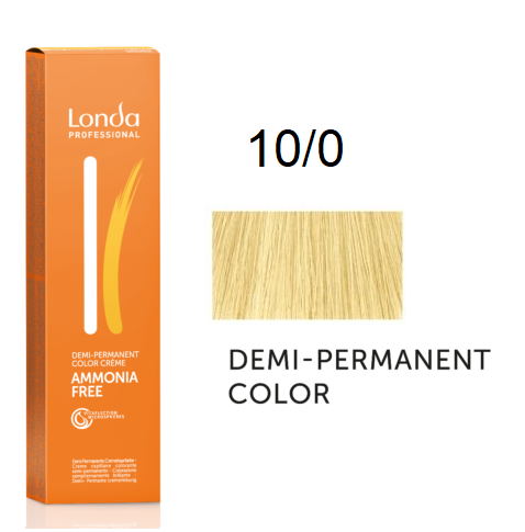 

Тонирующая крем-краска Londa Professional без аммиака 10/0 Очень яркий блондин 60 мл.