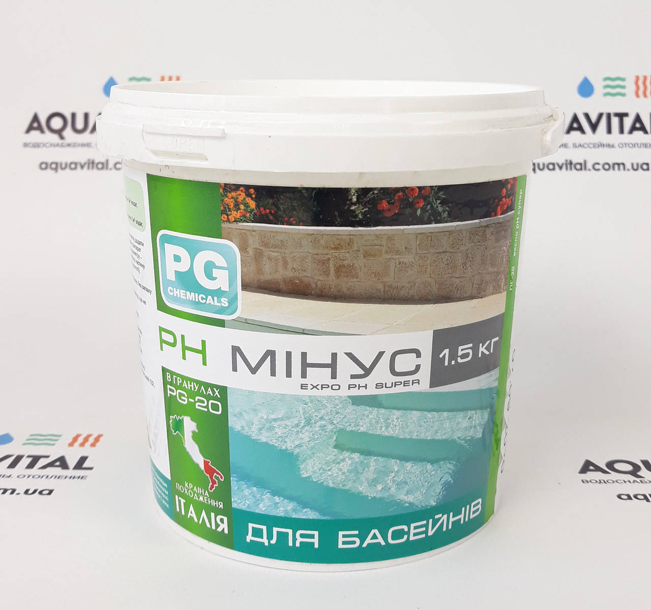 

Средство для снижения уровня pH Barchemicals PG–20 в гранулах (1,5 кг)