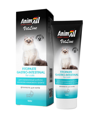 

AnimAll VetLine фитопаста для нормализации работы ЖКТ кошек 100 мл