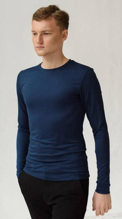 

Лонгслив (Футболка с длинным рукавом), цвет темно-синий