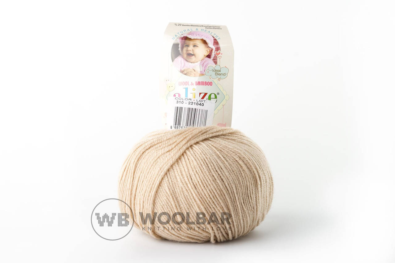 

Пряжа Alize Baby Wool 310 медовый
