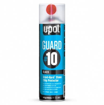 

Антигравийное покрытие аэрозоль Guard10 цвет черный 450мл U-Pol GUARD/AL