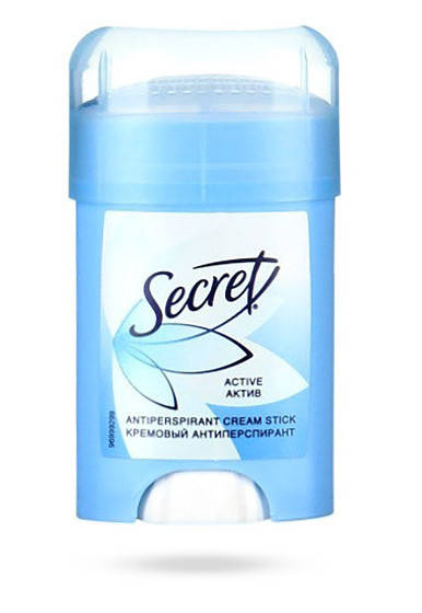 

Кремовый антиперспирант Secret Active Unscented 40мл